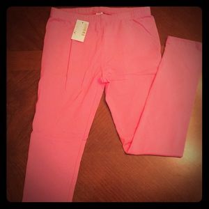 NWT Children’s Place Girls Pink Leggings, Size M
